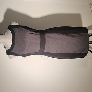 BCX Women's Black & Gray Sleeveless Sheath Stretch Dress, Size 7